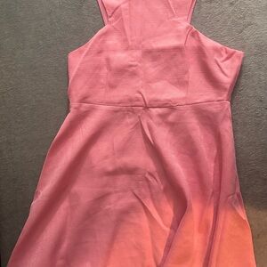 Elegant Pink Sleeveless Dress